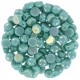 Czech 2-hole Cabochon kralen 6mm Jade Full Light AB